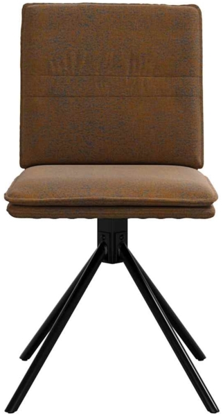 vidaXL Esszimmerstuhl Braunes Wildlederimitat 4101278 Bild 3