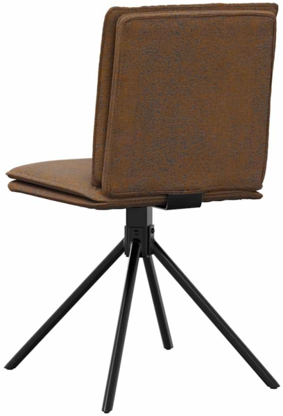 vidaXL Esszimmerstuhl Braunes Wildlederimitat 4101278 Bild 5