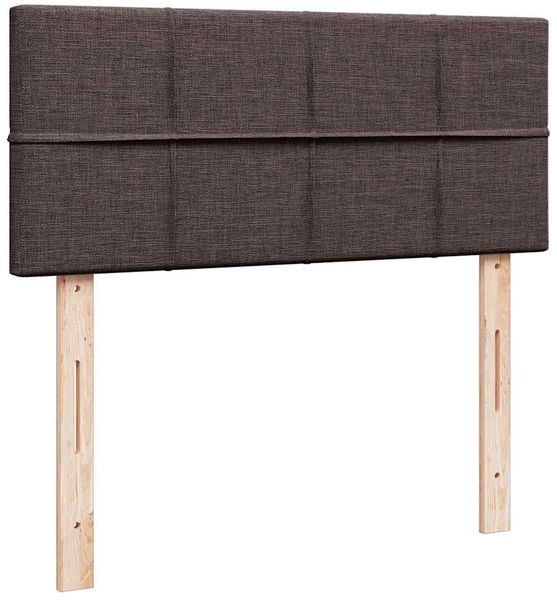 vidaXL Boxspringbett mit Matratze Dunkelbraun 90x200 cm Stoff 3289254 Bild 12