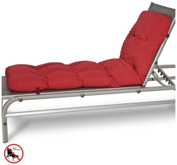 Beautissu Rollliegen Auflage Flair RL Rot, 190 x 60 x 8 cm Bild 3