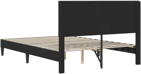 vidaXL Bettrahmen mit Kopfteil Schwarz 140 x 200 cm Samt 42027671 Bild 6