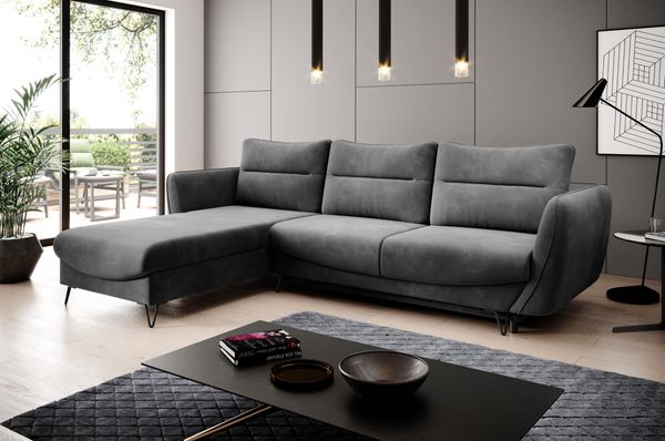 Wohnideebilder Silva Dunkelgrau Couchgarnitur CO-SIL-LT-06LO