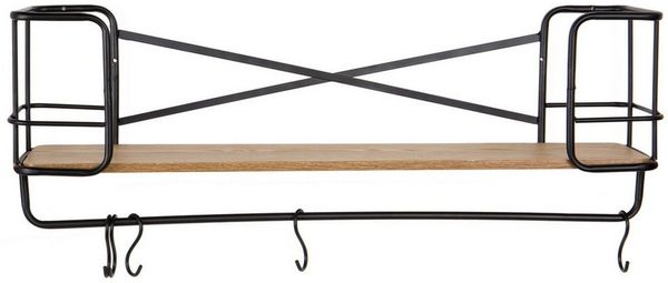 HTI-Living Wandregal Wandregal Industrie Design Cora, Stück 1-tlg, Garderobe Küchenregal