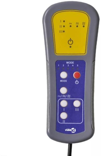 vidaXL Massagesessel mit Fußteil Creme Kunstleder 356649 Bild 8