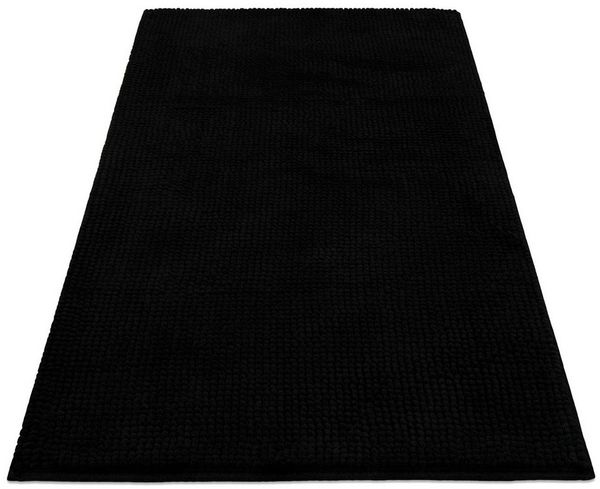 Wecon home Basics Badematte Balu, Höhe 14 mm, Polyester, rechteckig, Chenille, waschbar, rutschfest, schnell trocknend, weich, Badteppich