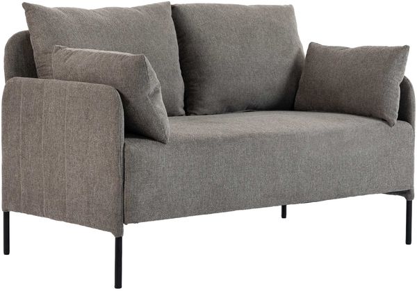 CLP Couch 2-Sitzer Ziden mit bequemen Kissen bis 300 kg belastbar,taupe