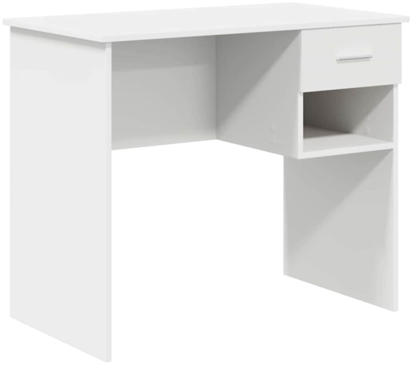 vidaXL Schreibtisch mit Schubladen Weiß 90 x 49 x 75 cm Holzwerkstoff 869266
