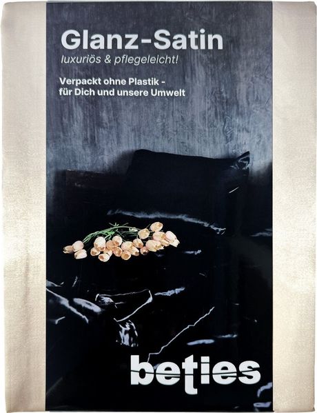 Spannbetttuch ca. 100x200 cm champagner Glanz Satin anschmiegsam & edel beties