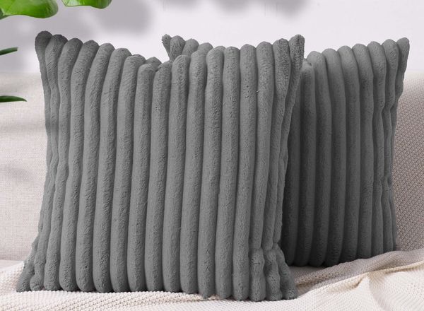 Amilian Dekokissen Sofakissen Couchkissen 2er Set Zierkissen mit Kissenfüllung, (2 Stück), 40x40 cm, Dekokissen mit Füllung und Bezug, Wohnkissen