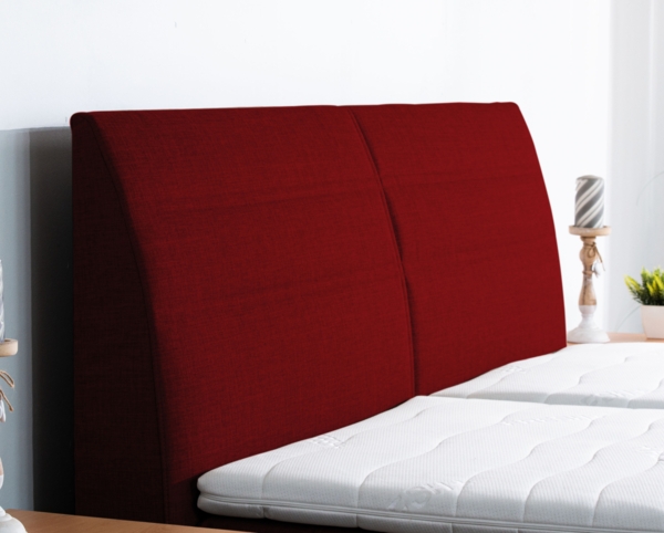 Meisterbetten Boxspringbett Syma 200x200 in W-Red, Matratzenbezug Nano, Ergoflex-Topper Bild 5