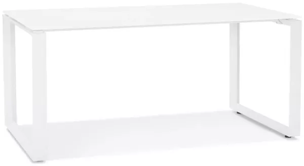 Kokoon Design Schreibtisch Abak Glas Weiß 160 cm