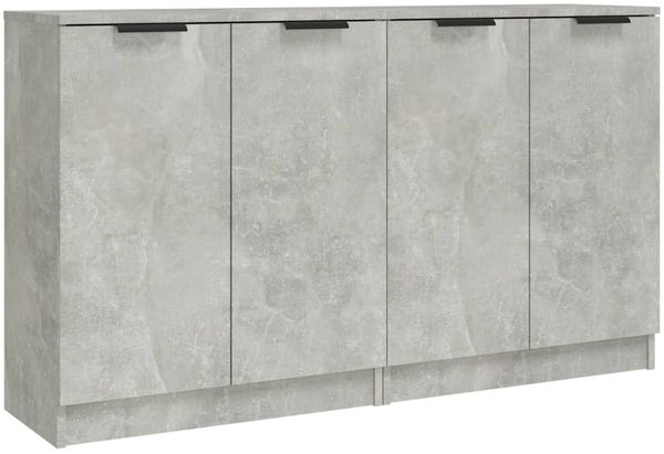 Sideboards 2 Stk Betongrau 60 x 30 x 70 cm Holzwerkstoff [3115775] Bild 2