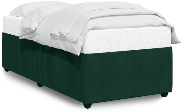 Einzelbettgestell Design für Erwachsene ohne Matratze Dunkelgrün 100x200 cm Samt d4749e