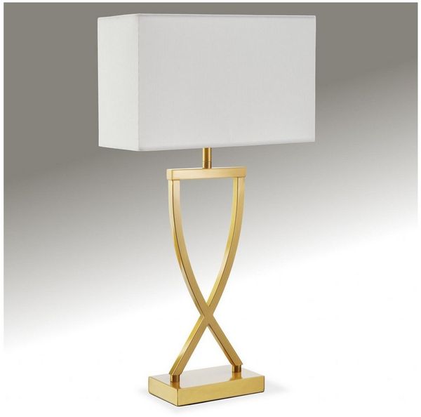 tectake Schreibtischlampe Tischleuchte Avina, modernes Design, 60W, Stabil, nicht relevant, Charmante Tischleuchte in modernem Design