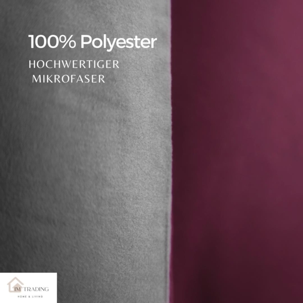 Microfaser Wende-Bettwäsche mit Reißverschluss, für Einzel- und Doppelbett 200 x 220 cm + 2x 80 x 80 cm Bild 3