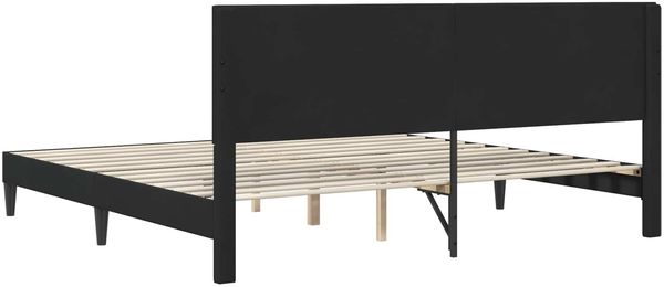 vidaXL Bettrahmen mit Kopfteil Schwarz 200 x 200 cm Samt 42027689 Bild 6