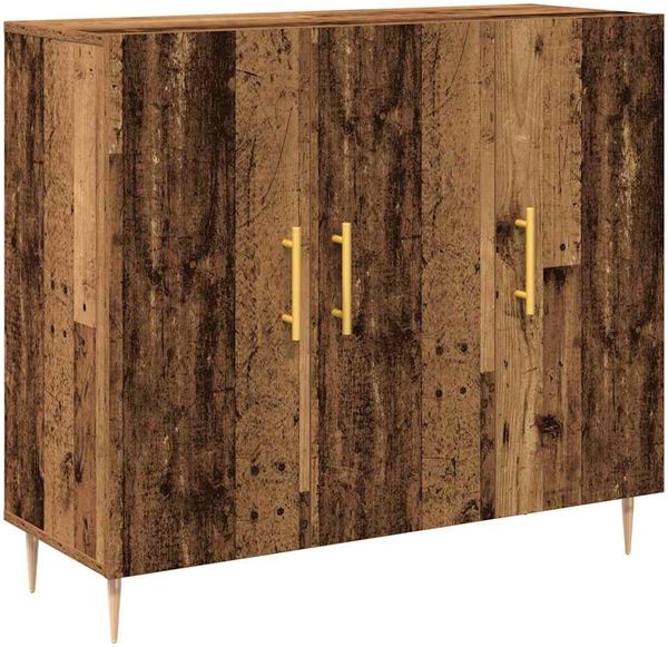 Sideboard, Kommode Altholz 90 x 34 x 80 cm Holzwerkstoff j837p