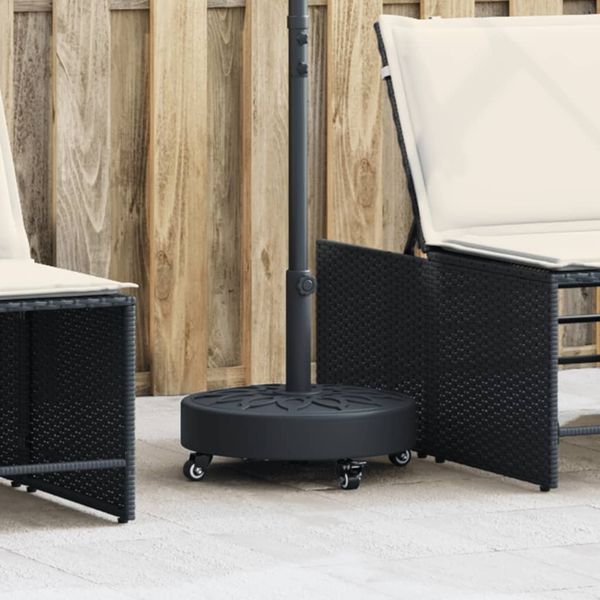 vidaXL Sonnenschirmständer mit Rollen für Ø38/48 mm Mast 27 kg Rund 4007976