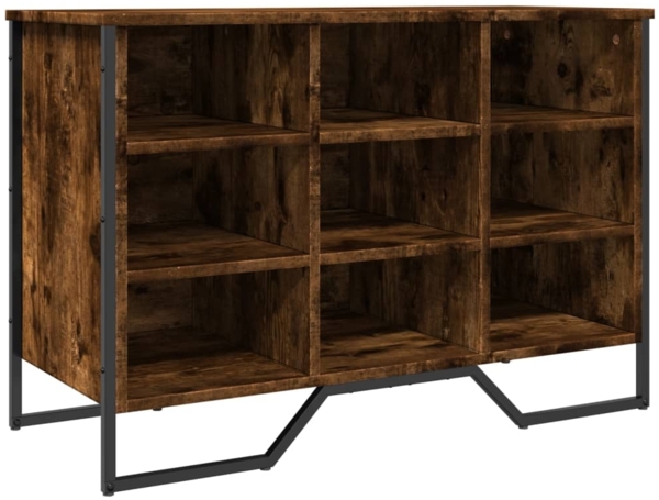vidaXL Schuhregal Räuchereiche 90x38x61,5 cm Holzwerkstoff 848646