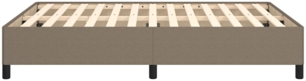 vidaXL Bettgestell Taupe 140x190 cm Stoff [347062] Bild 6