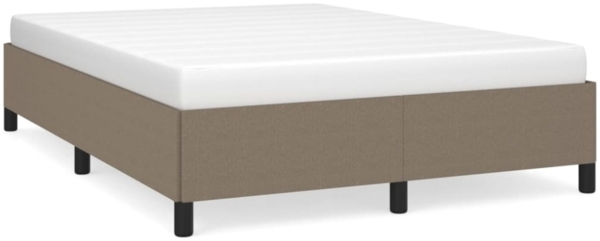 vidaXL Bettgestell Taupe 140x190 cm Stoff [347062] Bild 9