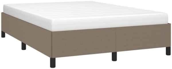 vidaXL Bettgestell Taupe 140x190 cm Stoff [347062] Bild 7