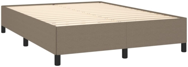vidaXL Bettgestell Taupe 140x190 cm Stoff [347062] Bild 3