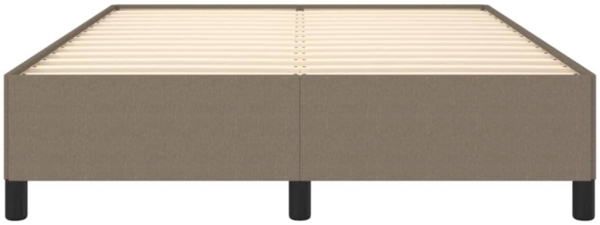 vidaXL Bettgestell Taupe 140x190 cm Stoff [347062] Bild 8