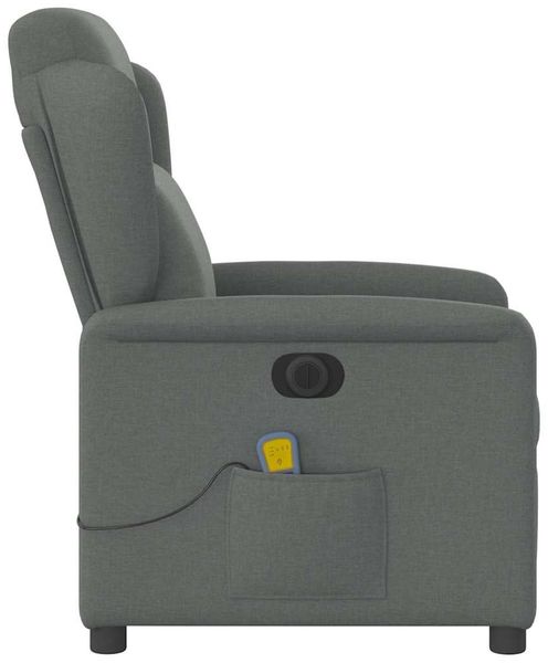 vidaXL Massagesessel Elektrisch Dunkelgrau Stoff 3303125 Bild 6