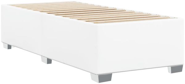 vidaXL Bettgestell Weiß 90x200 cm Kunstleder 3284541 Bild 6