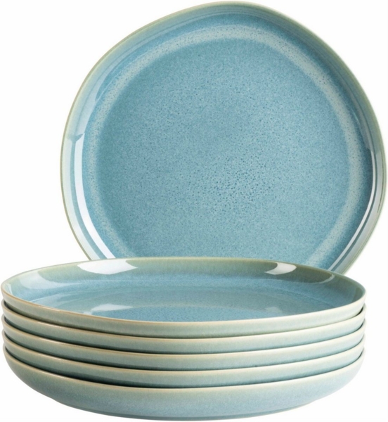 MÄSER Speiseteller Cordelia, Teller-Set aus Steinzeug, (6 St), Geschirr-Set