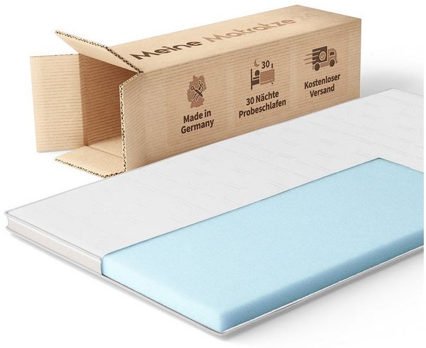 MeineMatratze24, Topper Kaltschaum H3, 7 cm hoch, Kaltschaum, Optimale Druckentlastung und besonders hygienisch