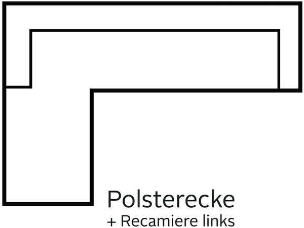 COTTA Ecksofa Driver L-Form, mit Kopfteilverstellung, wahlweise mit Bettfunktion und Bettkasten Bild 2