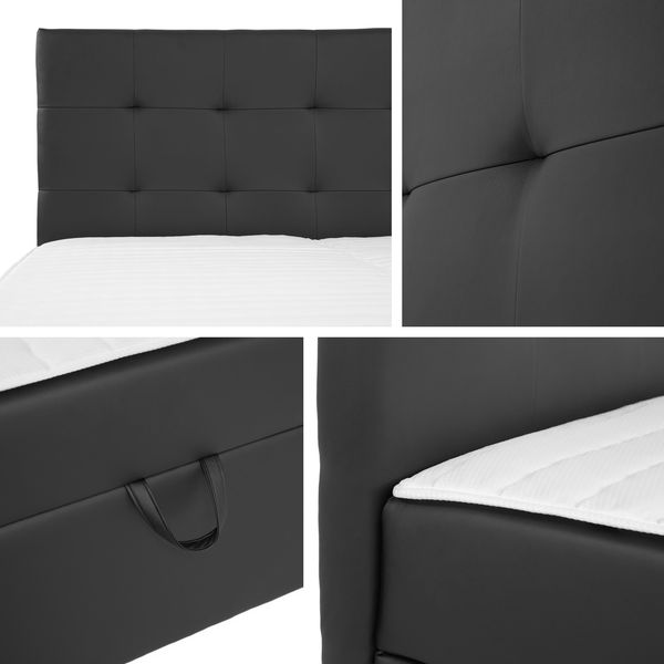 Boxspringbett Gazel, Weiß, 140x200 cm Bild 7