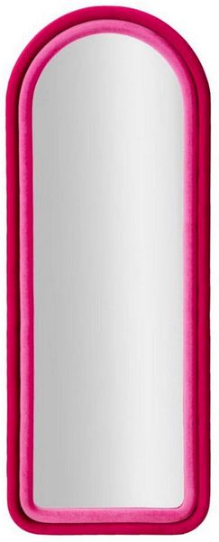 Dmora Spiegel Segal, Spiegel mit Rahmen, Wanddekorationsartikel, Spiegeldekoration, 60x4 h160 cm, Fuchsia