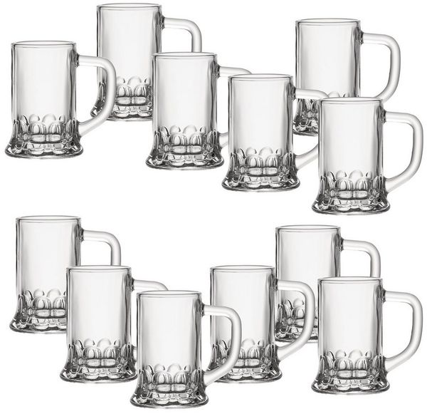 Ritzenhoff & Breker Schnapsglas Seppl, 12-tlg, Glas, mit Henkel, je 40 ml
