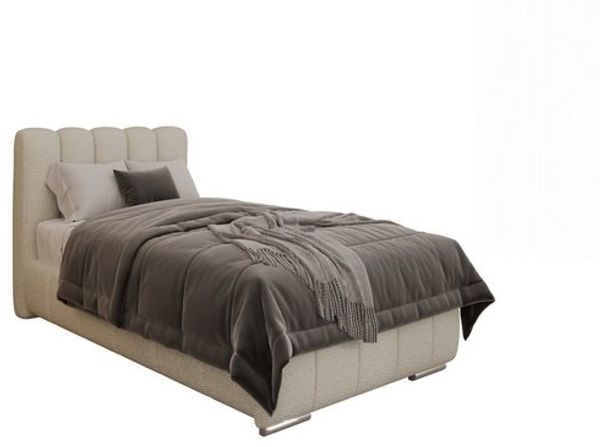 PANDA MÖBEL GmbH Polsterbett ZAIRA Elegantes Polsterbett für modernen Wohnstil (Polsterbett mit Kopfteil und wählbarem Matratzen Härtegrad), 90x200cm 100x200cm 120x200cm Bild 4