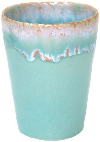 Costa Nova Becher Lungo Latte Grespresso, Aqua (Hellblau), 38 cl, 1-tlg, Keramik, Ø ca. 9,2 cm, Höhe ca. 11,5 cm, Füllmenge 38 cl