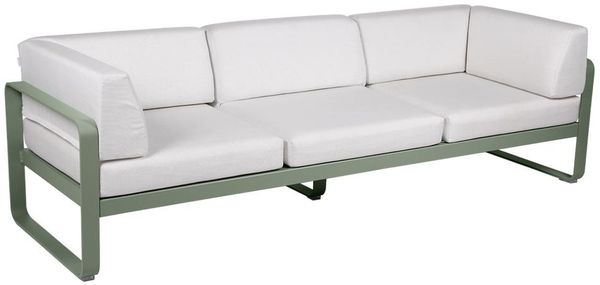 Bellevie 3-Sitzer Club Sofa Outdoor 82 Kaktus 81 Grauweiß