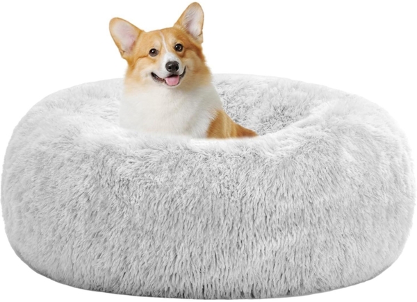 Orthopädisches Hundebett rund Hundekissen Hundesofa Katzenbett Donut waschbar