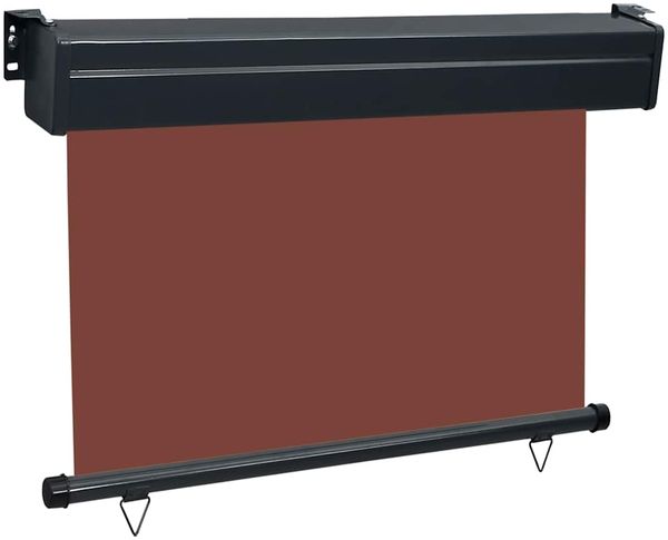 vidaXL Balkon-Seitenmarkise 105x250 cm Braun 48417 Bild 3