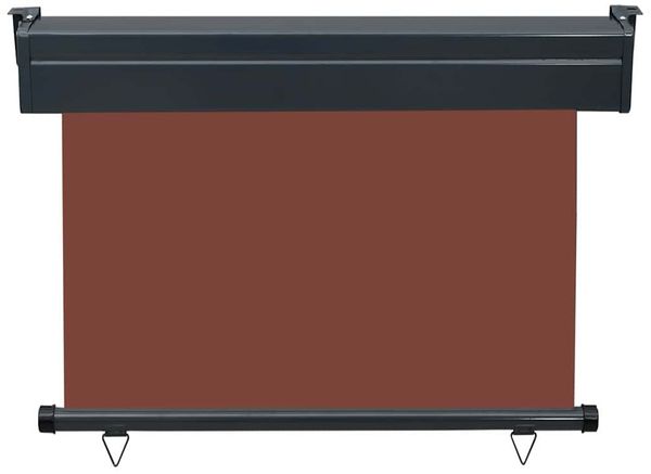 vidaXL Balkon-Seitenmarkise 105x250 cm Braun 48417 Bild 4
