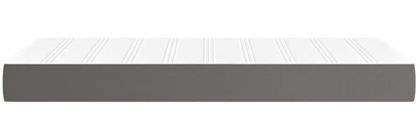 vidaXL Taschenfederkernmatratze Mittel Grau 80x200x20 cm Kunstleder 347686 Bild 4