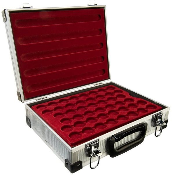 MC. Sammler Aufbewahrungsbox MC. Sammler Alu Münzkoffer für 230 Stk 2 Euro Münzen in Kapseln, ohne Münzkapseln
