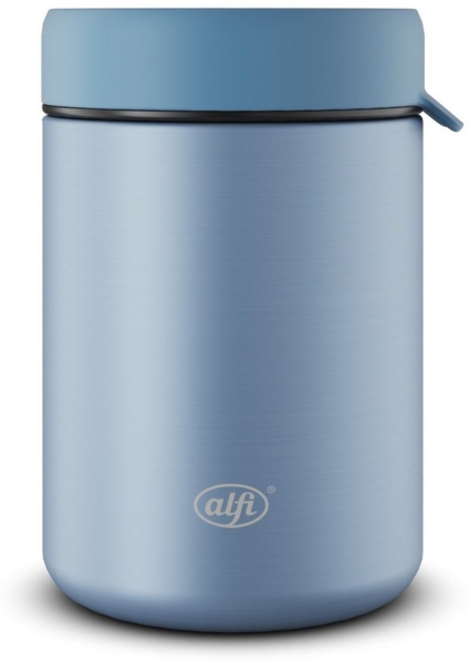 Alfi Thermobehälter ISO FOOD MUG, Thermobehälter für Essen, spülmaschinenfest, Edelstahl, Kunststoff, Silikon, (1-tlg), 0,35l, 5h heiß & 10h kalt, dicht & auslaufsicher, mit Göffel