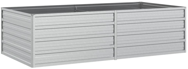 vidaXL Garten-Hochbeet 160x80x45 cm Verzinkter Stahl Silber 316884