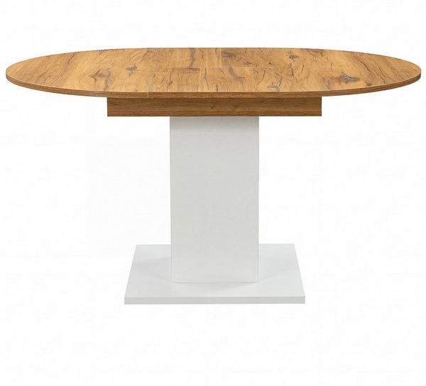 B&D home Säulen-Esstisch WIM, Holztisch, rund, ausziehbar 100-140cm, 4-6 Personen, versch. Farben