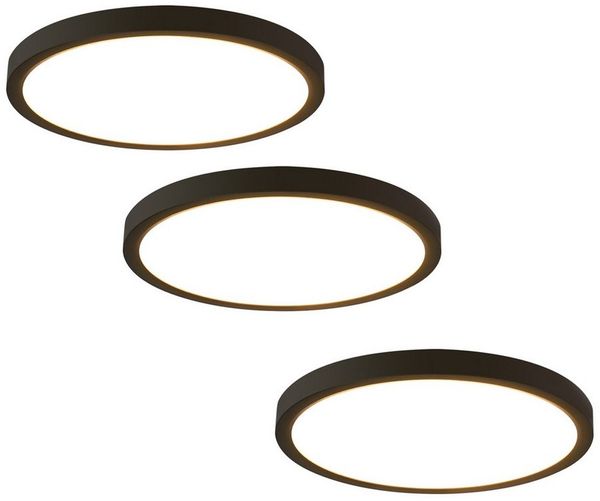 ZMH LED Deckenleuchte Wohnzimmer Ø18/27 Modern Küchenlampe Flur Schlafzimmer, Augenschutz, Einfache Installtion, LED fest integriert, Warmweiß