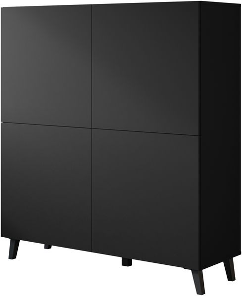 Kommode Parsea 120 (Farbe: Schwarzer Graphit)