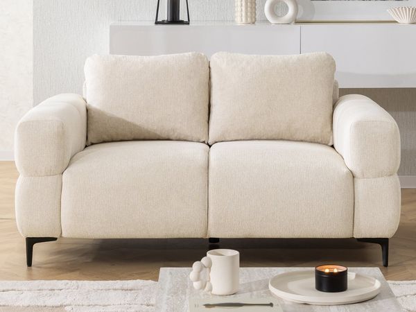 S-Style Möbel 2-Sitzer Sofa Cardea in Bubble-Optik aus weichem Strukturstoff, mit Wellenfederung und hohem Sitzkomfort